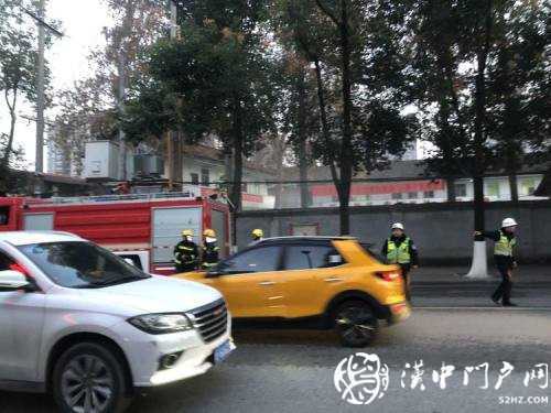 巡邏路上遇起火，漢中交警全力協助消防人員撲滅火情